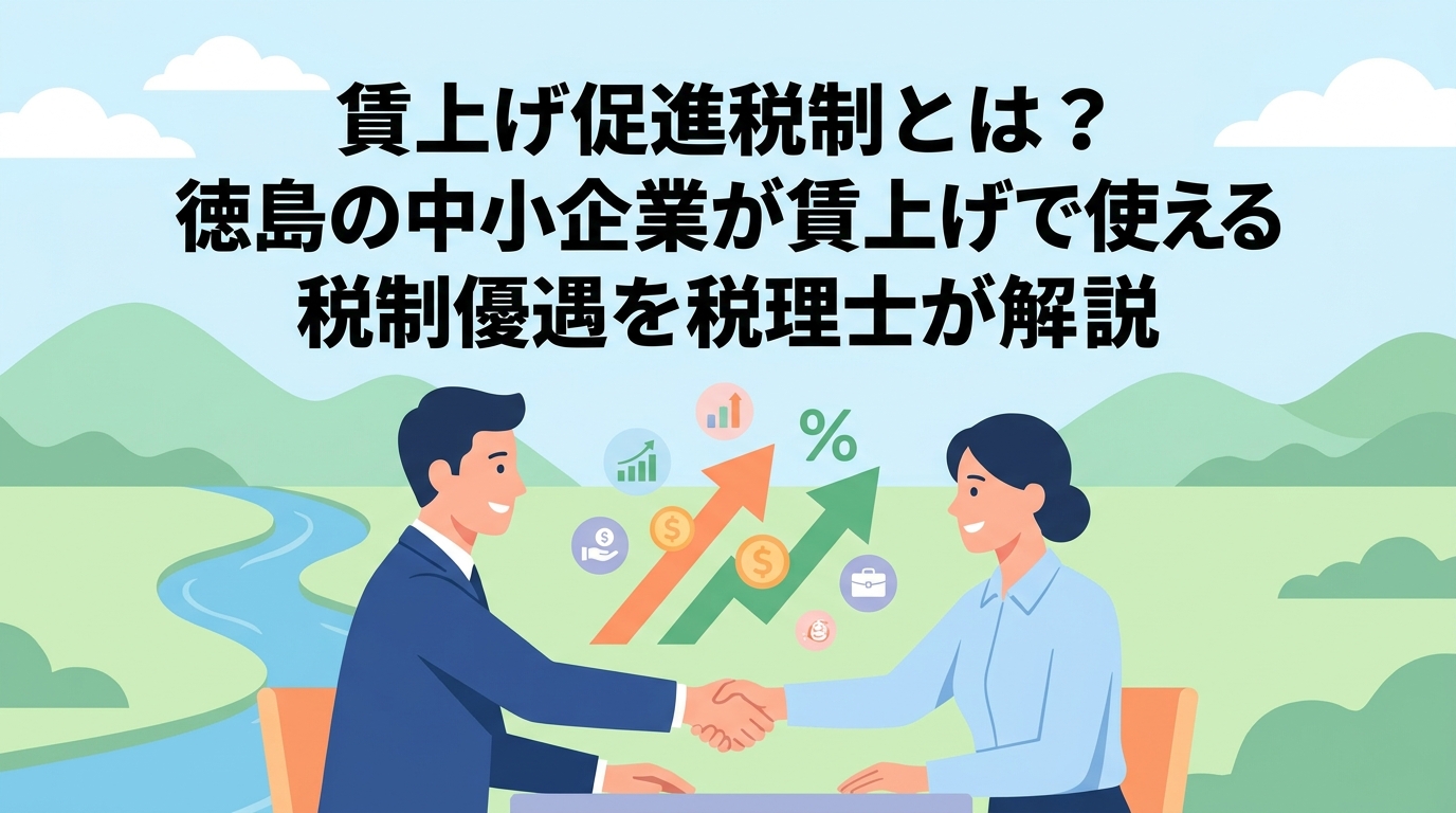 賃上げ促進税制とは｜徳島の中小企業が賃上げで使える税制優遇を税理士が解説